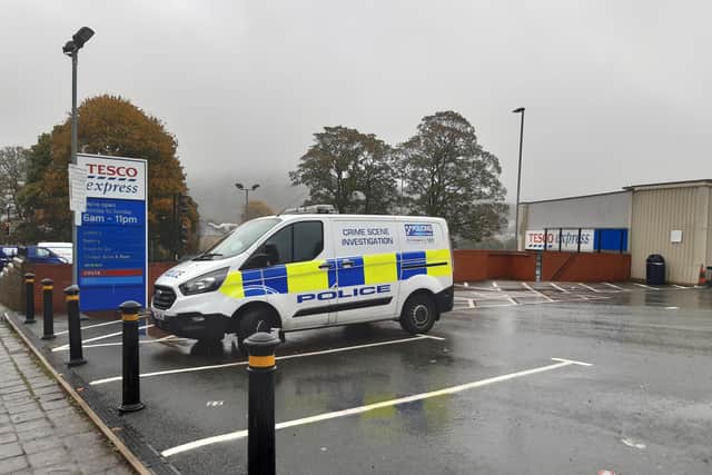 Police have been spotted parked up at the Halifax store and it is shut this morning