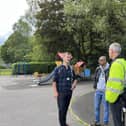 Ward councillors have been meeting with the council's park services team to discuss the state of the playground at Calder Holmes Park in Hebden Bridge