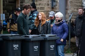 Sally Wainwright directing the first series of Riot Women in Hebden Bridge.