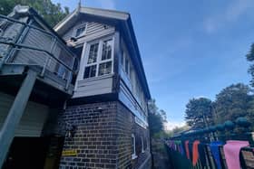 Hebden Bridge's historic signal box reopens.