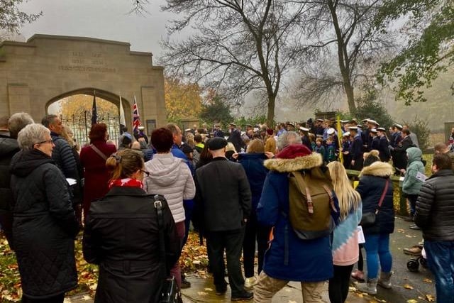 Remembrance Service at Crow Wood Park