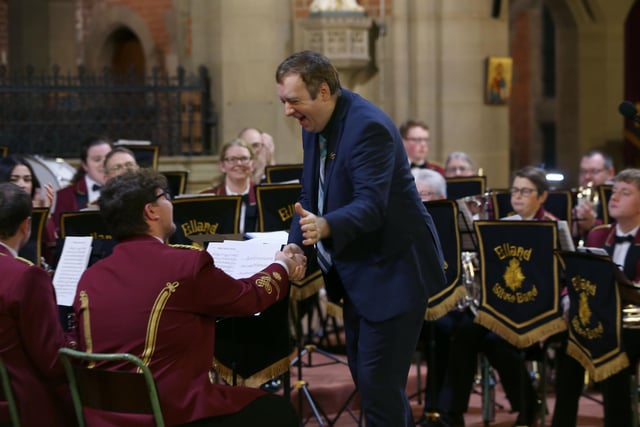 Elland Silver Band's Christmas shows on Saturday. Picture: Lorne Campbell / Guzelian