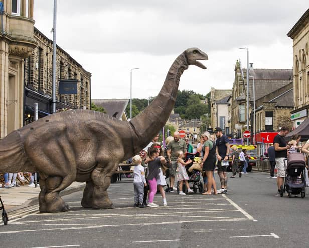 Dinosaur Experience visits Brighouse earlier this year.