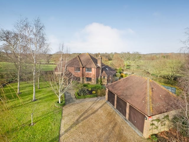 The six bedroom home Hiltonbury in Denmead is on the market for £1.5m. It is listed by Fine and Country.