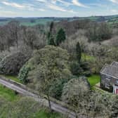 An overview of the historic home for sale in the village of Sowerby.