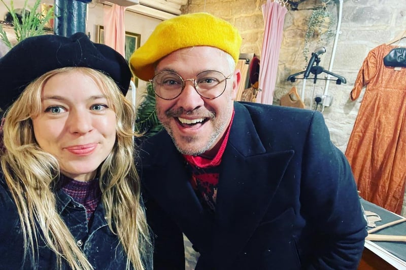 Pop star Will Young was spotted recently in Hebden Bridge visiting the town's independent shops. He was gifted a yellow beret by Lucy and the Caterpillar Vintage Boutique