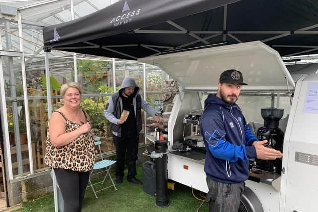 A not-for-profit coffee cart in Calderdale is helping people with learning disabilities get into the world of work.