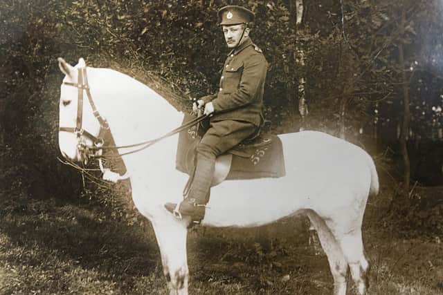 On horseback: Lord Sunderland is one of hundreds of servicemen in the book