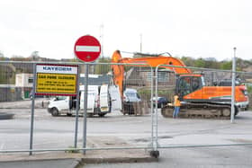 Car park closed and demolition experts at former Wilko store site in Brighouse