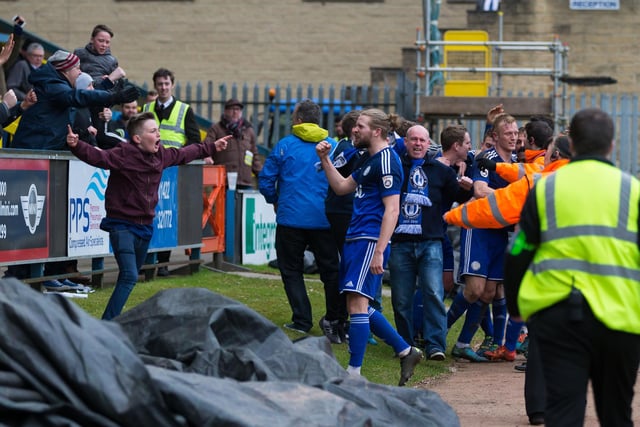Celebrations for Town's players and supporters