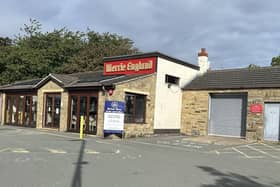 The Merrie England coffee shop on New Hey Road, Huddersfield.