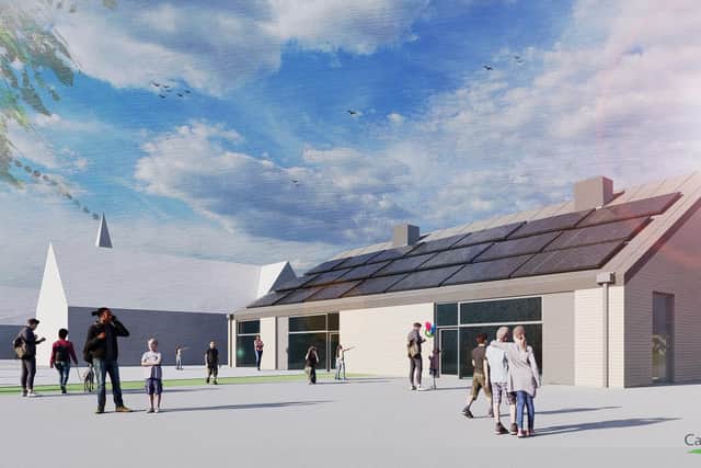 An artist's impression of the new building
