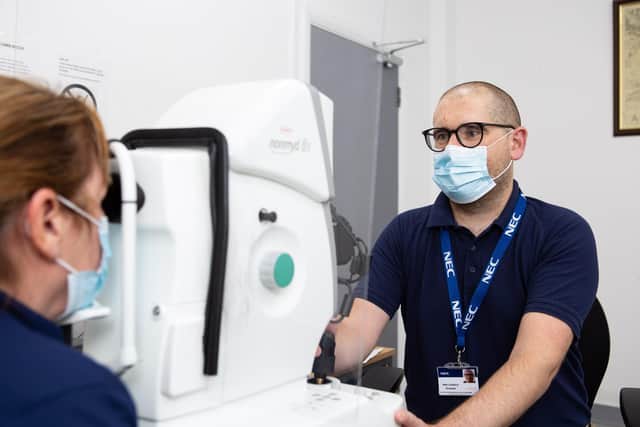 Matt Cheshire, Communications & Engagement officer for NHS Diabetic Eye Screening in Bradford, Halifax and Huddersfield