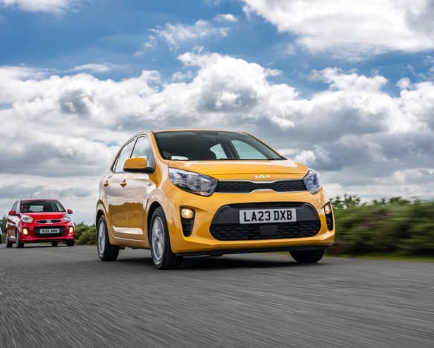 Kia Picanto - the latest version in front and its predecessors following