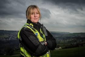 Actress Sarah Lancashire stars at police sergeant Catherine Cawood in Happy Valley
