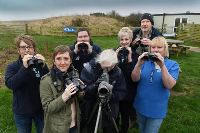Big Garden Birdwatch Family Day at RSPB Bempton Clif in East Yorkshire