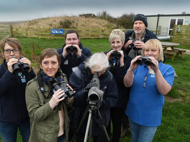 Big Garden Birdwatch Family Day at RSPB Bempton Clif in East Yorkshire