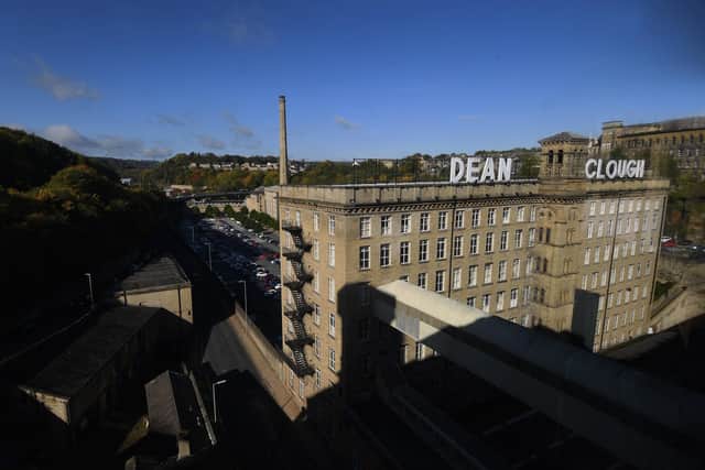 The Dean Clough Mill Complex, Halifax..Picture by Simon Hulme 18th October 2022










