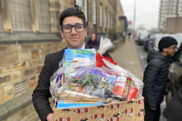 Students at Halifax Academy have donated more than 20 hampers to a food bank
