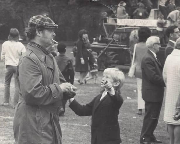Jeff Nuttall at Bradford Festival in Lister Park 1970