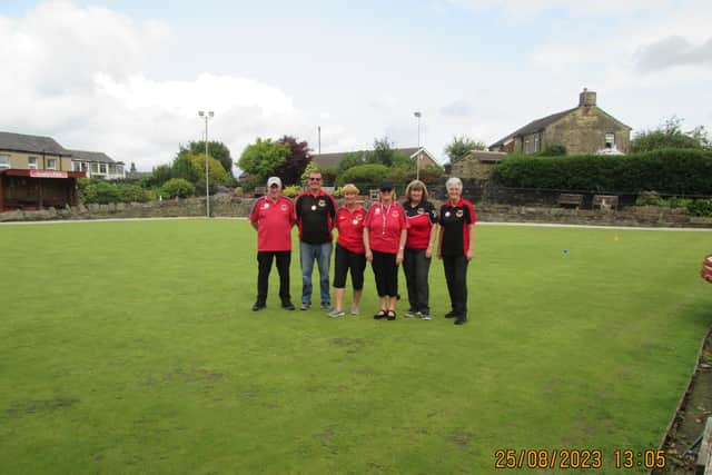 Bowling tuition session at Hove Edge Bowling Club, Brighouse