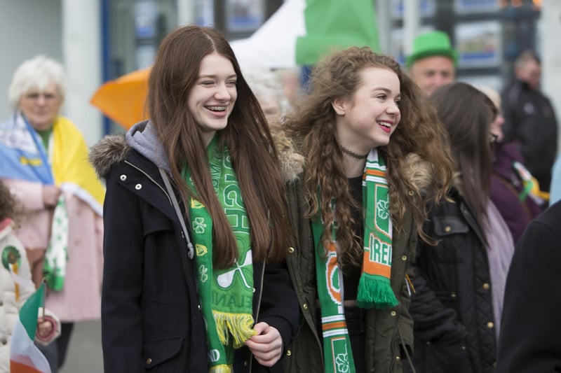 St Patrick's Day parade through Halifax town centre