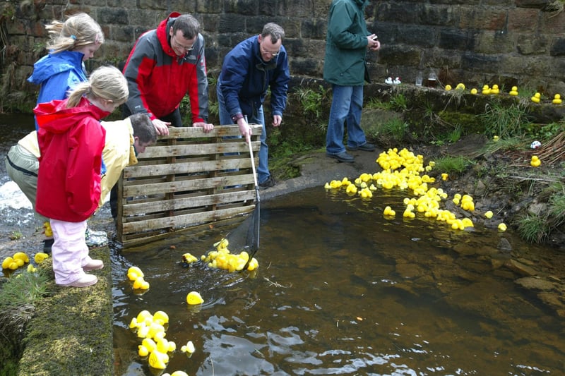 Colden School annual duck race and fundraising events back in 2006