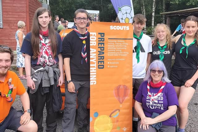 Members of the scout group