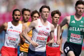 BIRMINGHAM, ENGLAND - AUGUST 10: Max Burgin of Team Great Britain competes in the Men's 800 Metres Heats on day one of the 27th European Athletics Championships at Alexander Stadium on August 10, 2026 in Birmingham, England. (Photo by Julian Finney/Getty Images)