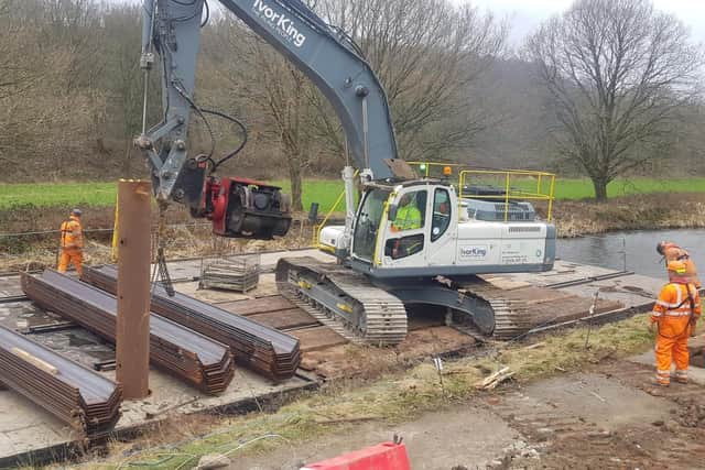 The Canal & River Trust charity has begun work on the final significant repairs to safeguard the navigation through Elland - which in recent years has been particularly vulnerable to the effects of climate change.