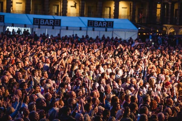 The crowd at one of the shows at The Piece Hall in Halifax last year. Photos by Cuffe and Taylor/The Piece Hall Trust
