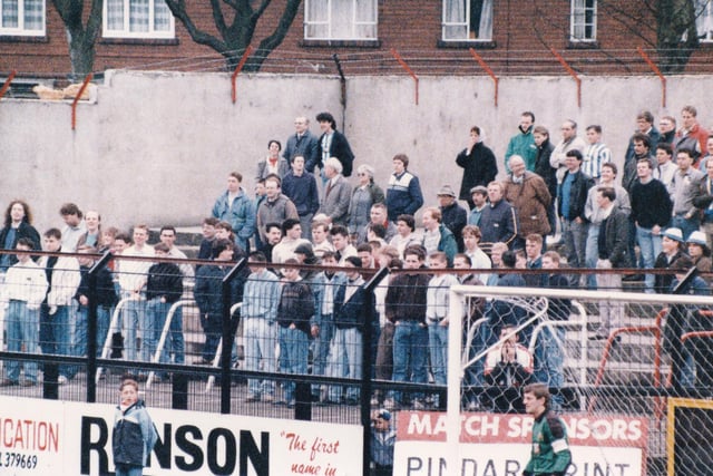 Halifax fans at Scarborough, April 1, 1989