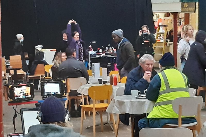 Peep Show and Vigil actor Paterson Joseph was spotted in Halifax town centre earlier this year filming new drama Boat House. He couldn't resist buying a pie from Grosvenors Butchers in Halifax Borough Market while he was here