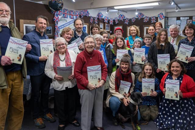 Representatives from all of Todmorden’s Schools and music organisations gathered along with a host of VIPs for the Launch of the Jubilee Picnic In The Park Commemorative Book