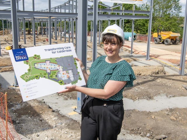 Laura Golding, Director of Income Generation at Overgate Hospice in Elland where around £12m is being invested in a new building complex.
