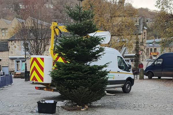This year's Hebden Bridge Christmas tree