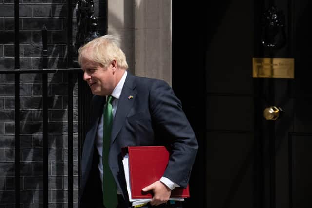 Britain's outgoing Prime Minister, Boris Johnson. (Photo by Carl Court/Getty Images)
