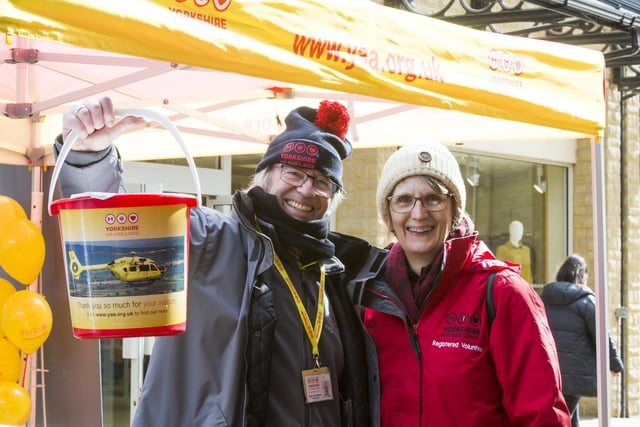 From Yorkshire Air Ambulance, Robin Owen-Morley and Christine Bowden.