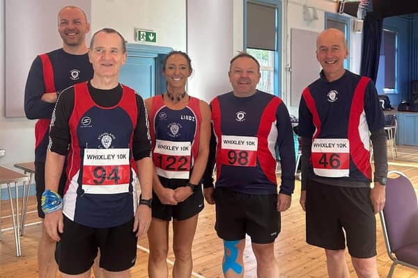 Stainland Lions at the Whixley 10k.