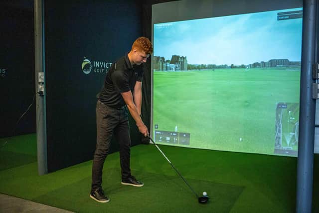 New hi-tech indoor golf business, Invictus, opening in Ripponden by golf pro Elliot Lister