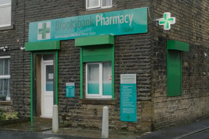Scenes for Brooksbank Pharmacy were filmed on Albert Street in Elland. The location made its first appearance in episode one of series three. Picture: BBC