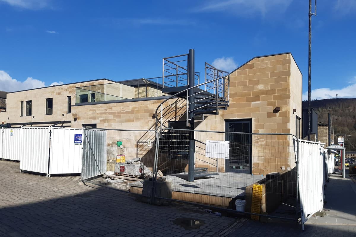 Spindle Point Halifax Swanky spiral staircase added to new Halifax town centre leisure and ...