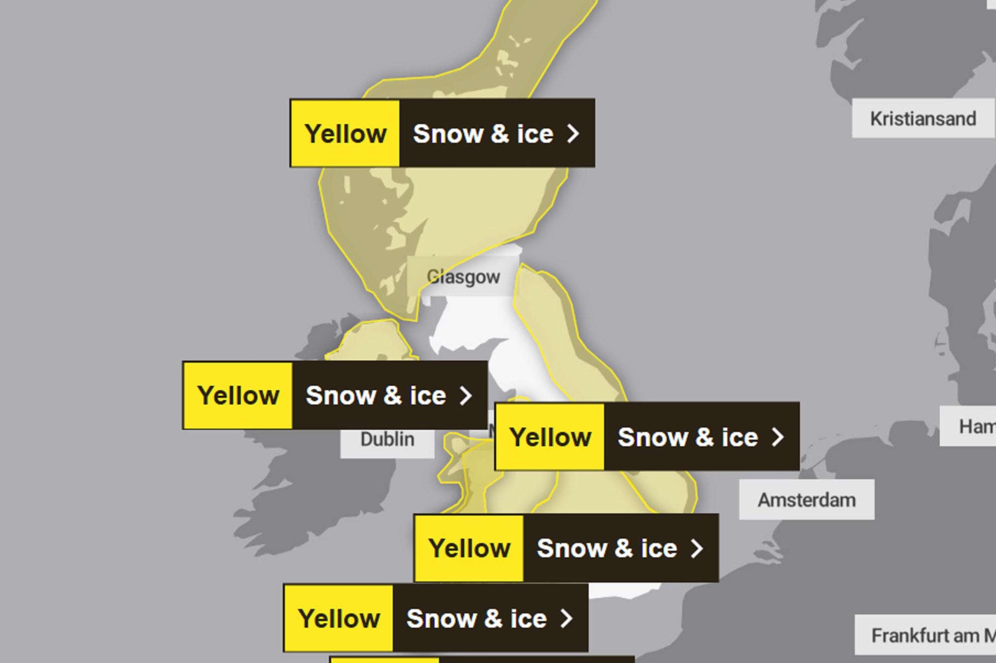 Snow forecast: Yellow weather warning for snow and ice in Halifax ...