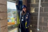 Rebecca Ryan, head of fundraising, marketing and communications, on the build site