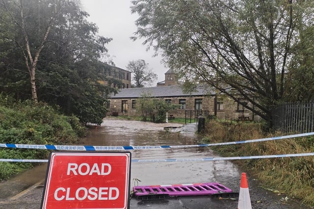 The path by the ford at Wellholme Park has been shut off. Photo by Christopher Williams
