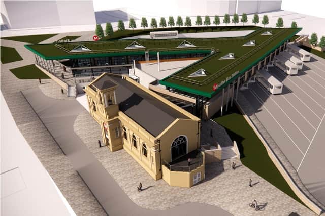 Artist's impression of the new bus station