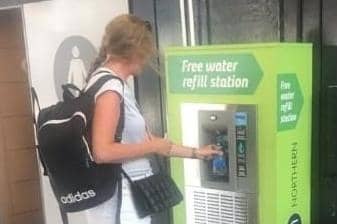 Water dispensers installed at Northern stations including Halifax and Hebden Bridge