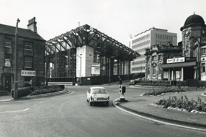 Construction of the Halifax Building Society's headquarters at Trinity Road, Halifax back in 1971.
