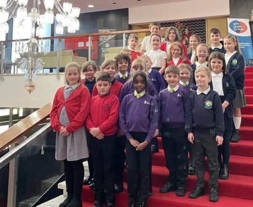 Four Halifax primary schools who represented a 'My Voice Matters' programme recently at a national music conference
