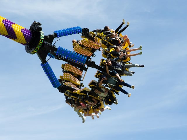 Fun fair at Todmorden Carnival